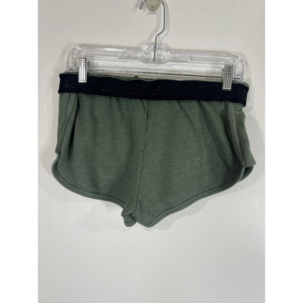 Victoria Sport Y2K Dolphin Mini Micro Shorts Size S Green Drawstring‎ Booty Camp